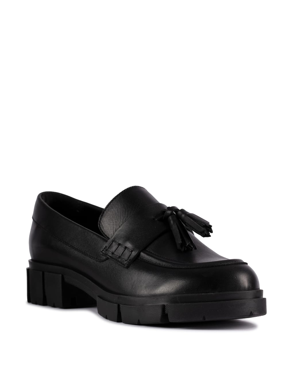 Leather Tassel Flatform Loafers image 2