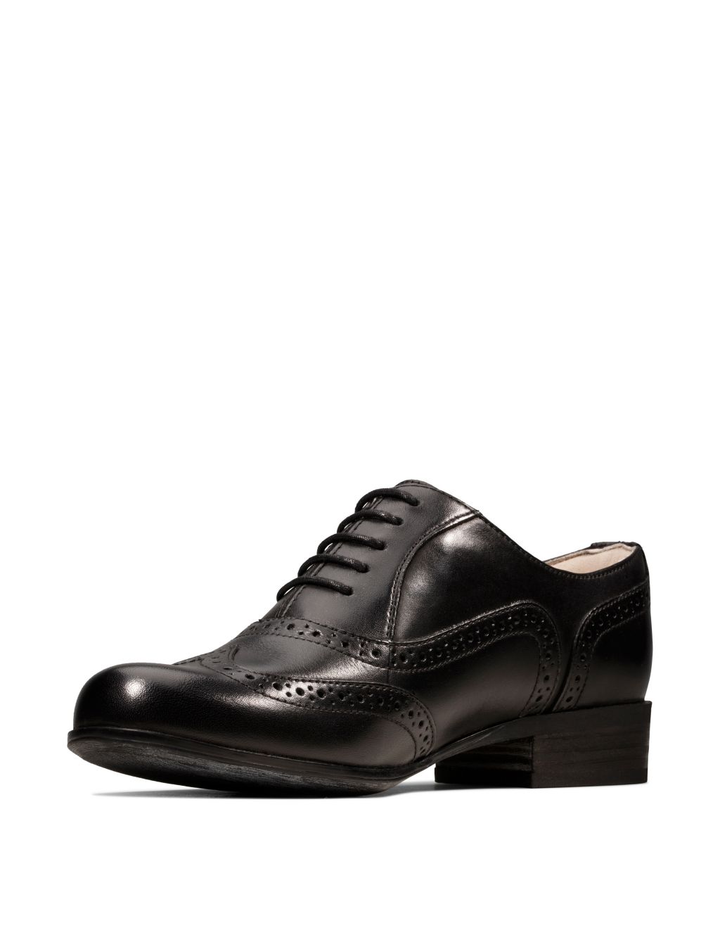 Wide Fit Leather Flat Brogues image 4