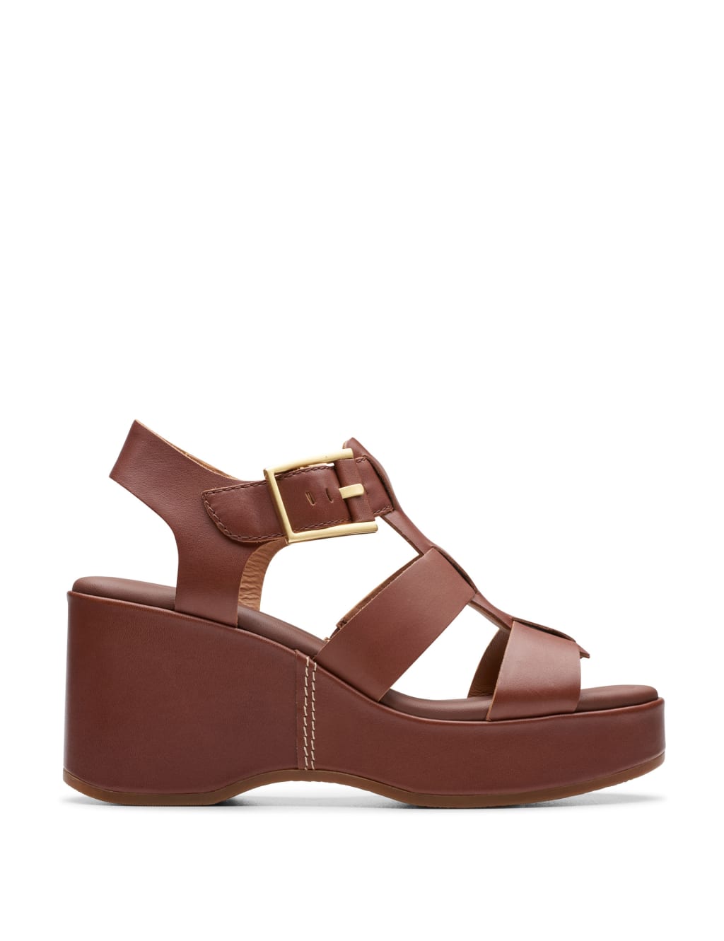 Leather Wedge Sandals