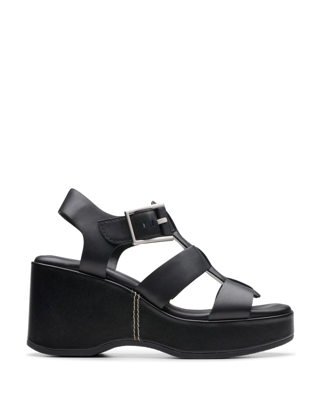 Crossover Ankle Strap Wedge Sandals