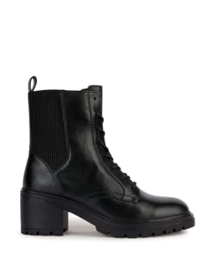 Biker Buckle Flat Round Toe Ankle Boots