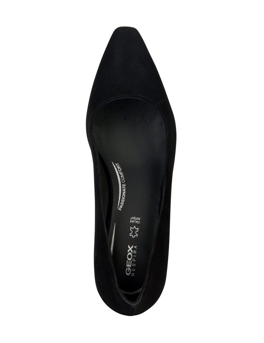 Suede Block Heel Pointed Court Shoes image 5