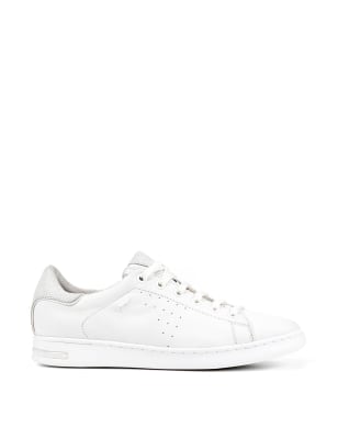 Geox store white trainers