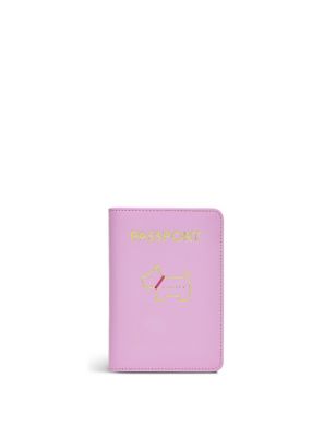 Radley Womens Leather Embossed Passport Cover - Pink, Pink