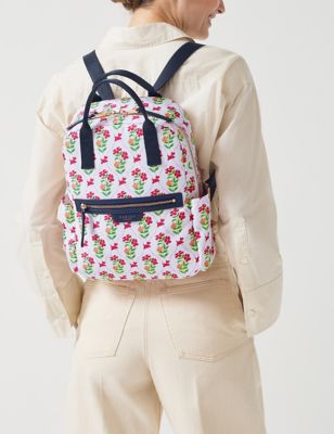 Radley Womens Finsbury Park Floral Backpack - White, White
