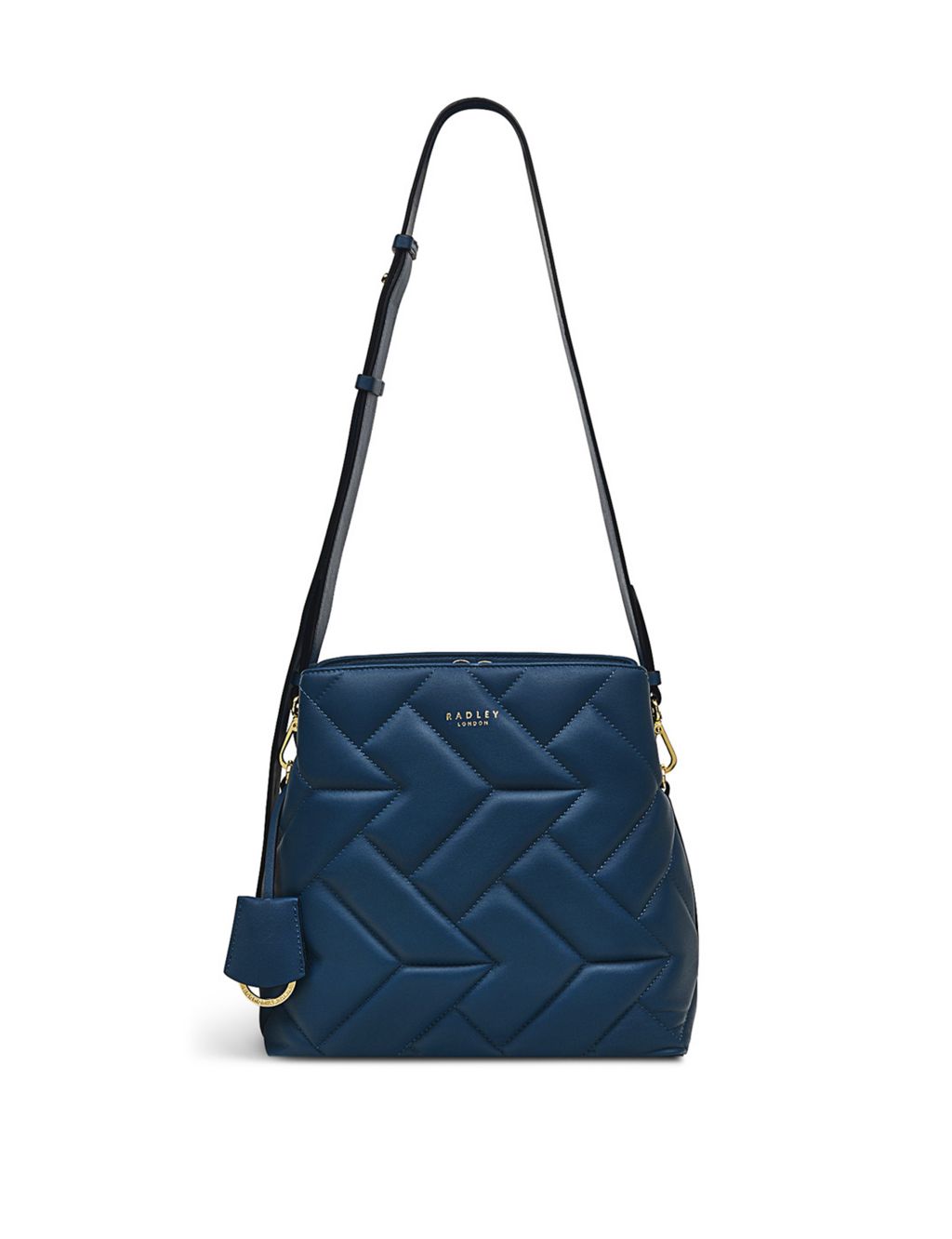 Dukes Place Leather Quilted Cross Body Bag