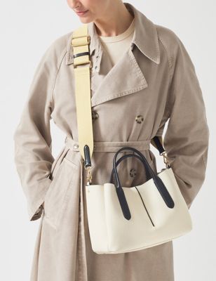 Radley Womens HillGate Place Leather Grab Bag - White, White,Black