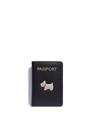 Radley Womens Heritage Leather Passport Holder - Black, Black