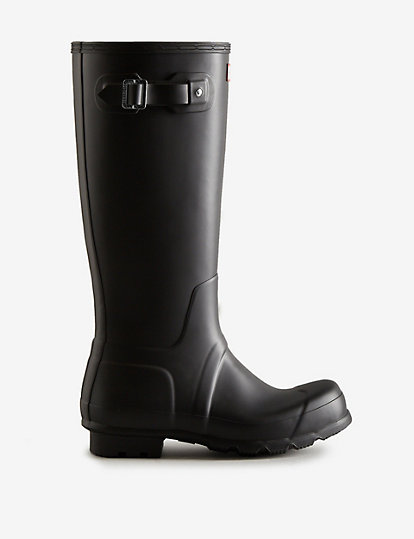 hunter original tall wellington boots - 8 - black, black