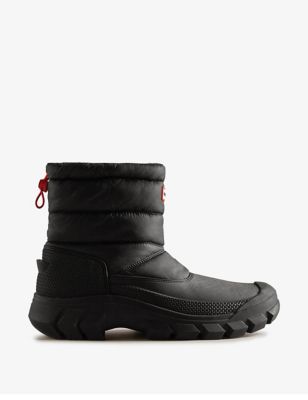 Hunter Men's Intrepid Men's Snow Boots - 8 - Black, Black