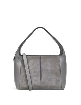 Radley Womens Hillgate Place Leather Grab Bag - Grey, Grey