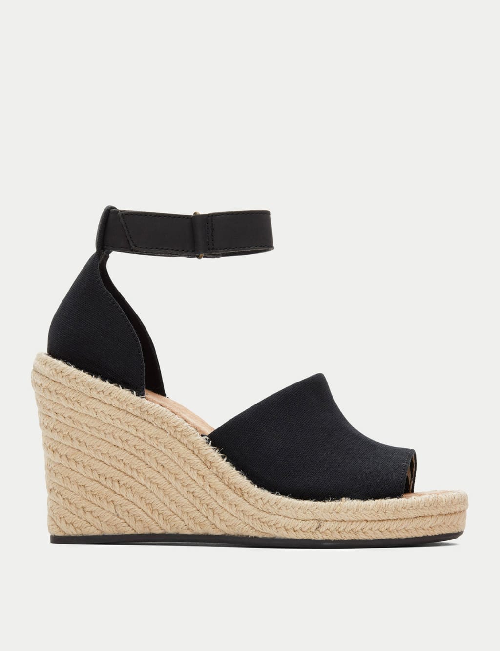 Canvas Ankle Strap Wedge Espadrilles image 1