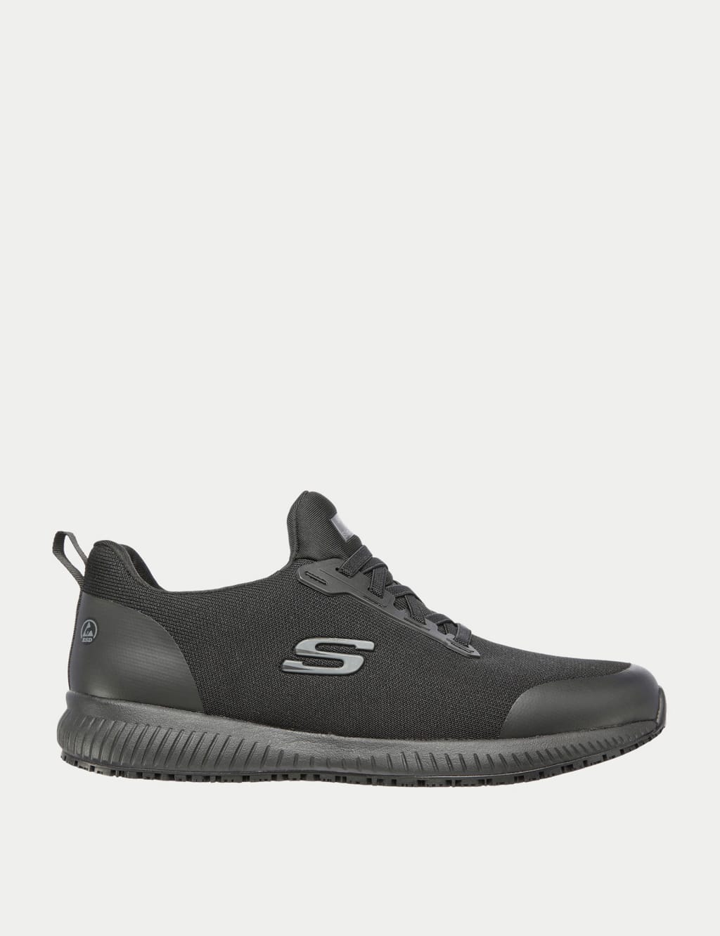 Mens Black SKECHERS Squad Trainers