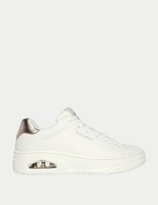 M&s ladies white on sale trainers