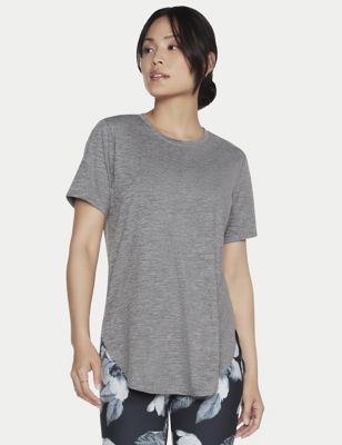 Skechers Womens Godri Swift T-Shirt - XS - Charcoal, Charcoal