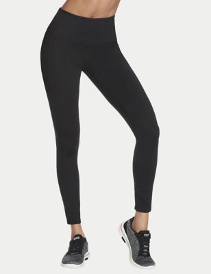 Skechers Womens Goflex High Waisted Leggings - XS - Black, Black,Charcoal