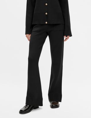 M&S Y.A.S Womens Knitted Straight Leg Trousers