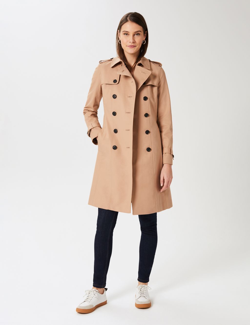 Saskia Water Resistant Belted Trench Coat image 3