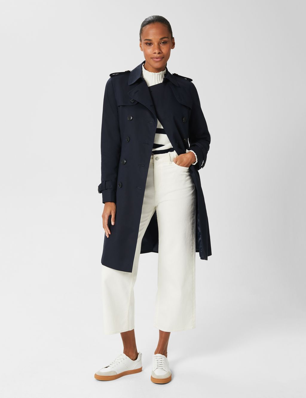 Saskia Belted Water Resistant Trench Coat