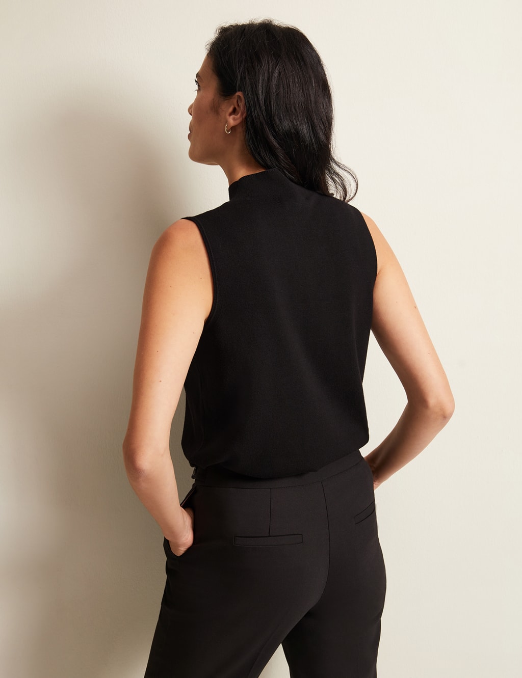 Funnel Neck Knitted Top image 3