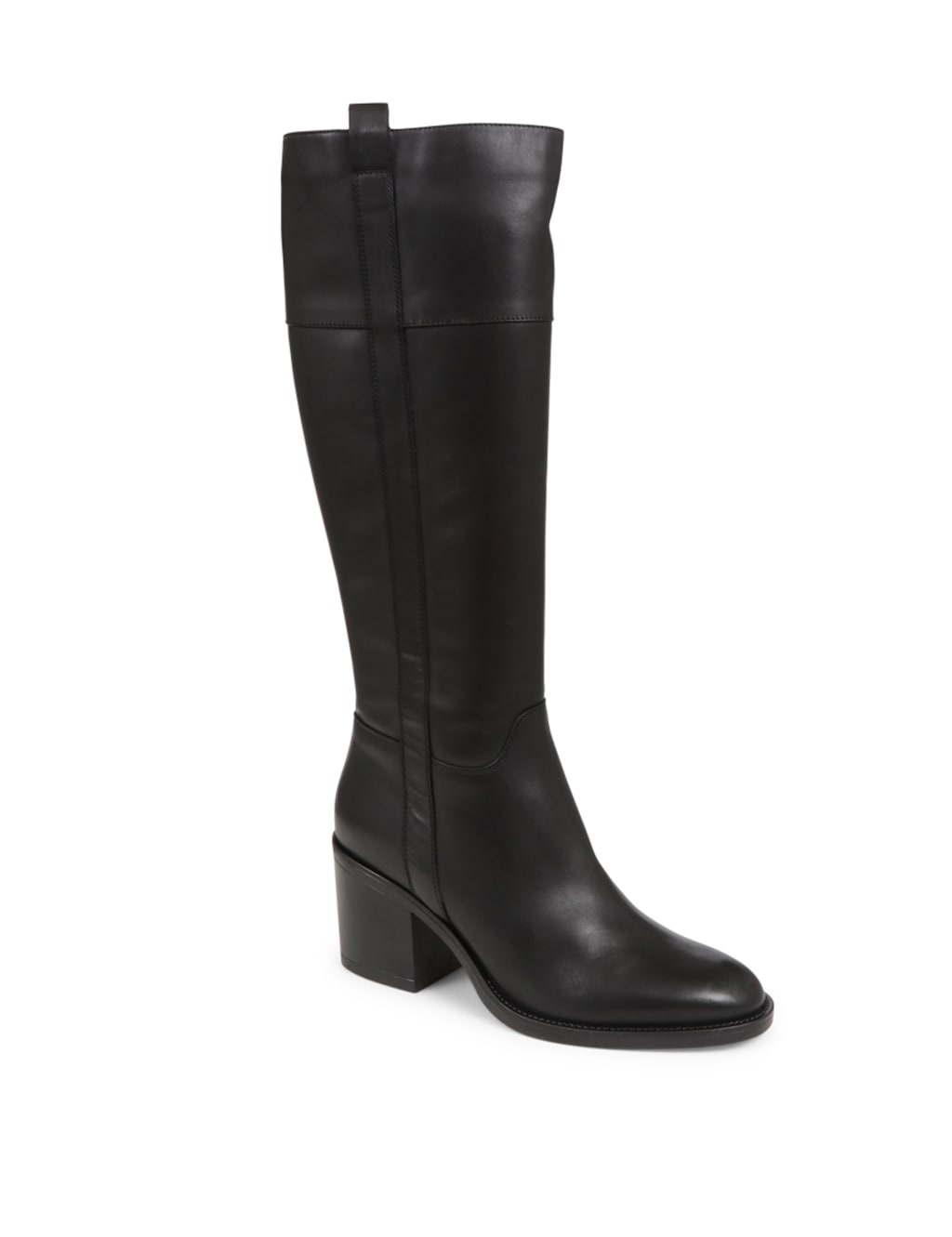 Leather Block Heel Knee High Boots image 3