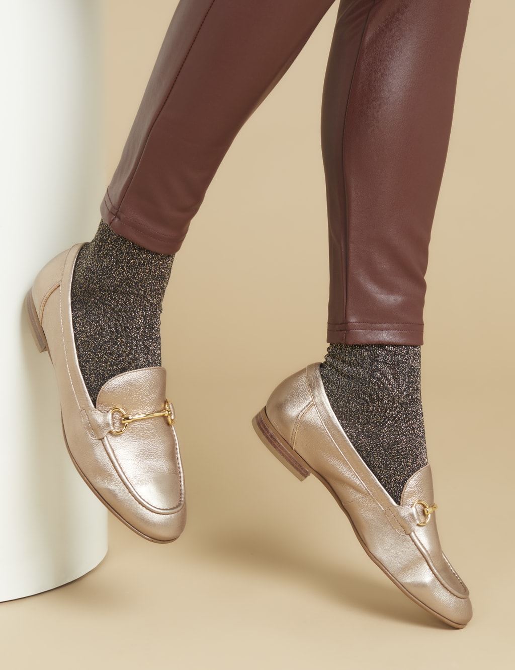 Marks and spencer gold shoes outlet