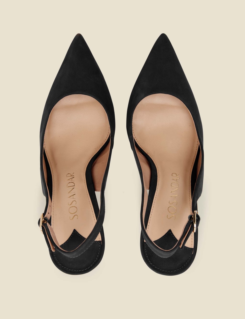 Suede Stiletto Heel Pointed Court Shoes image 3