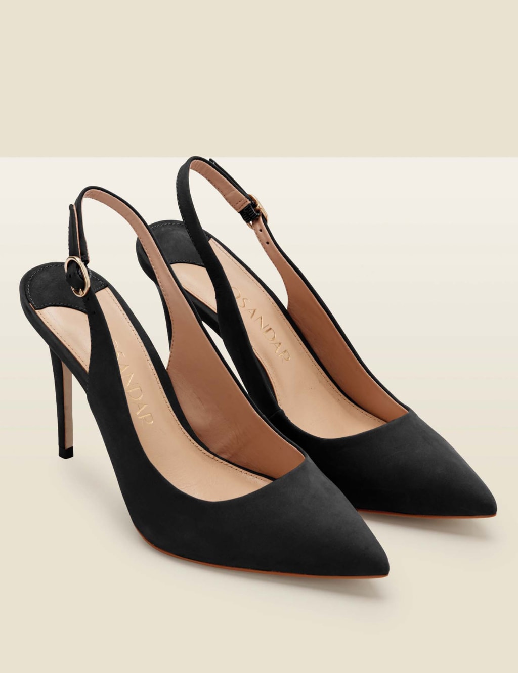 Suede Stiletto Heel Pointed Court Shoes image 2