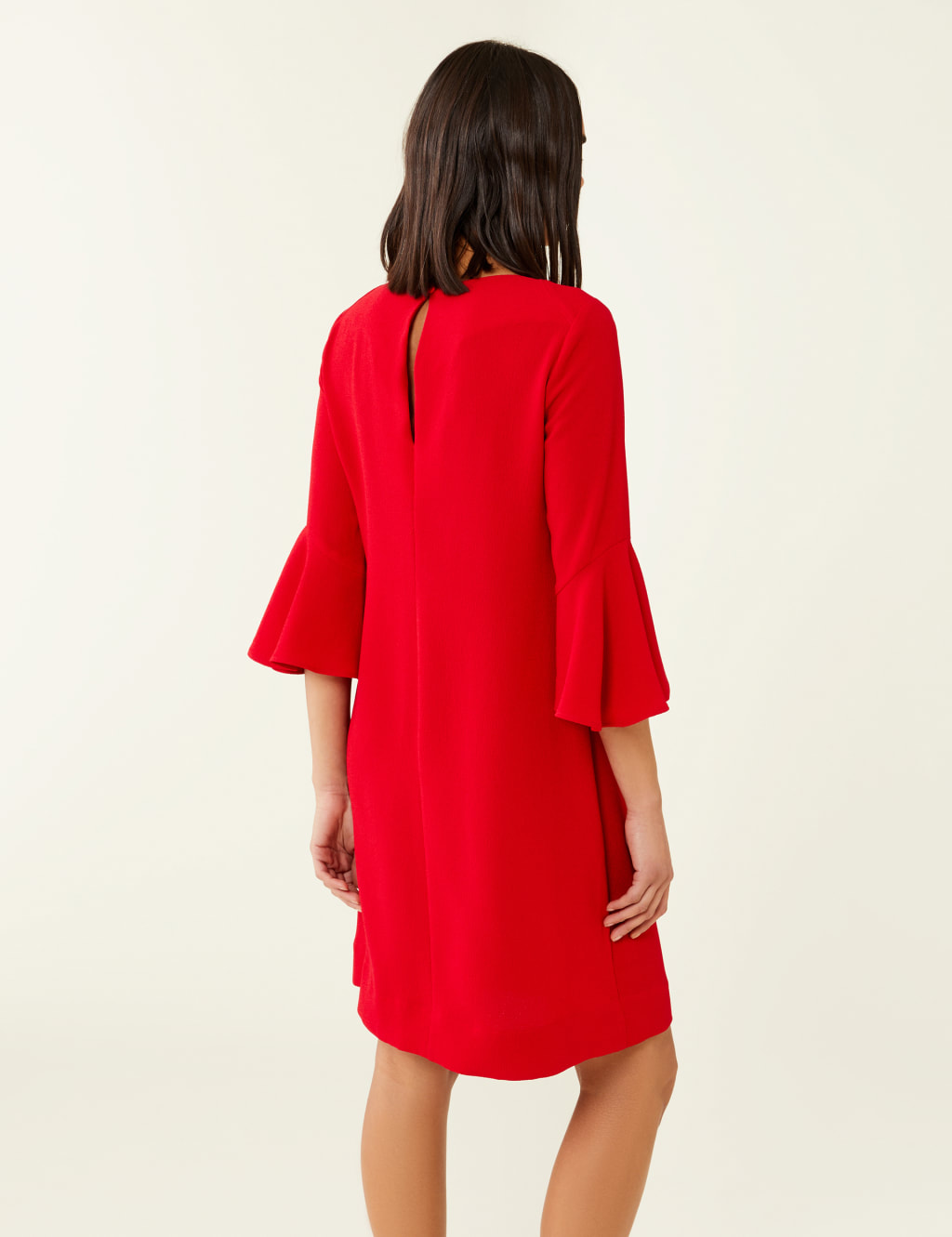 Round Neck Knee Length Swing Dress image 2