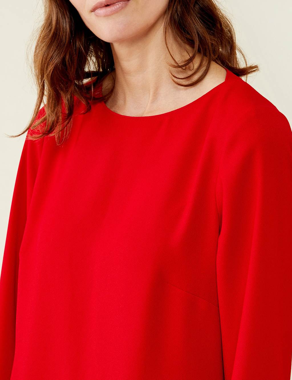 Round Neck Knee Length Swing Dress image 2