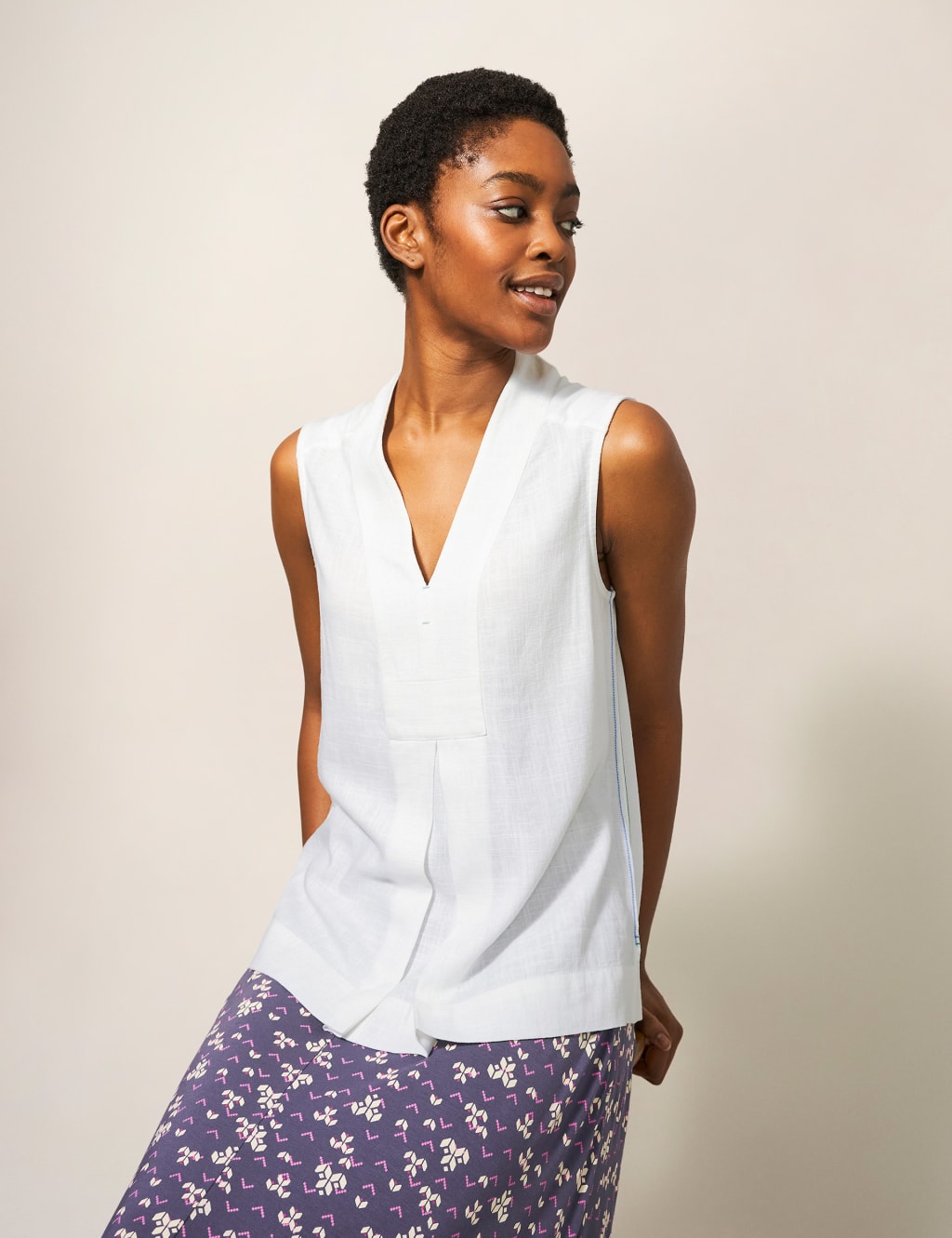 Ladies white cotton on sale vests