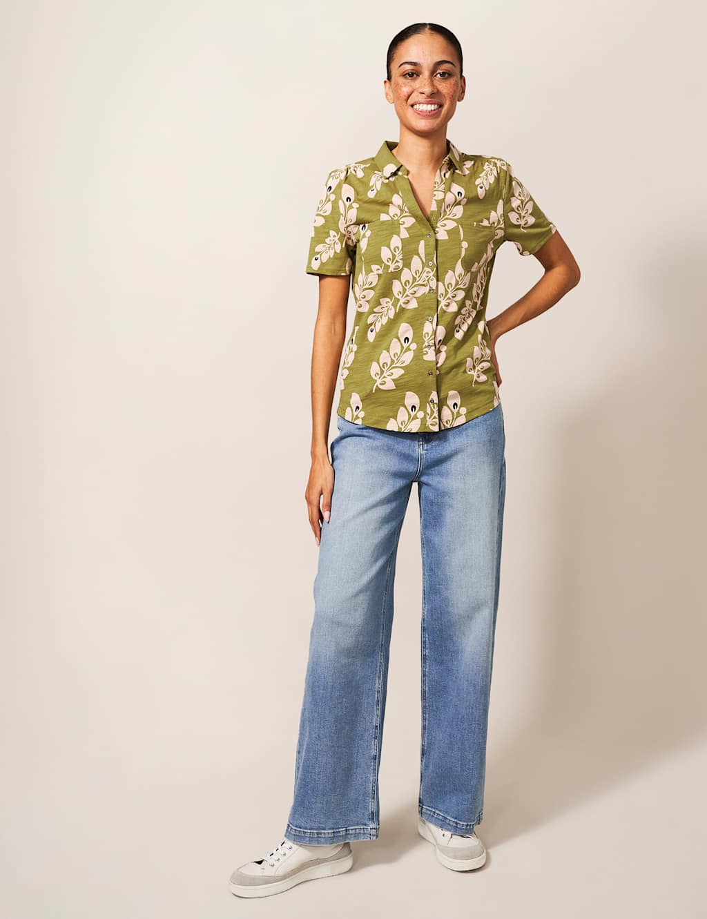 Pure Cotton Printed Collared Shirt image 2