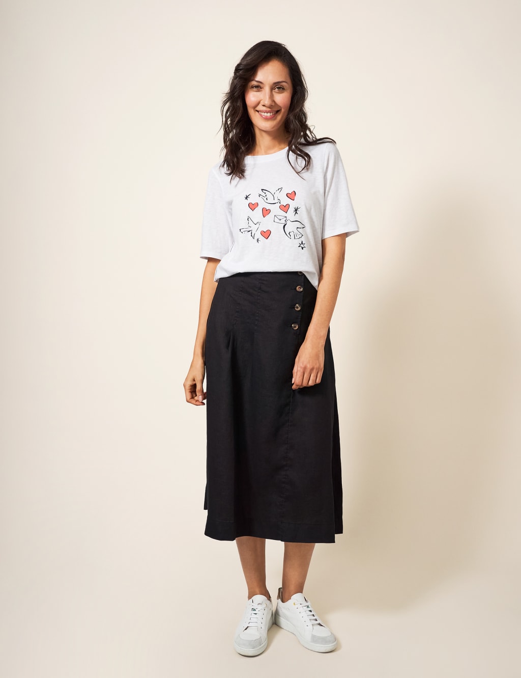 Pure Cotton Bird Print T-Shirt image 3
