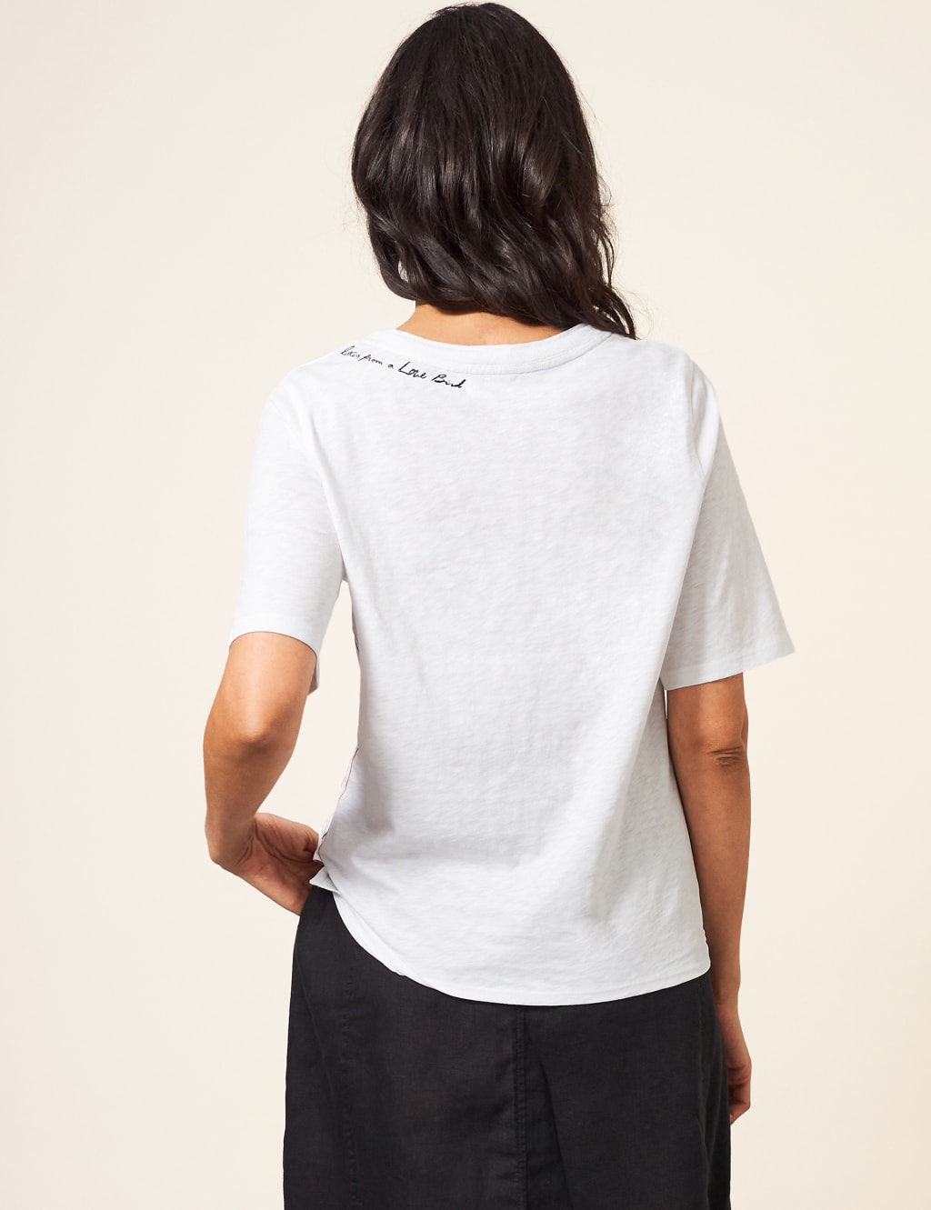 Pure Cotton Bird Print T-Shirt image 3