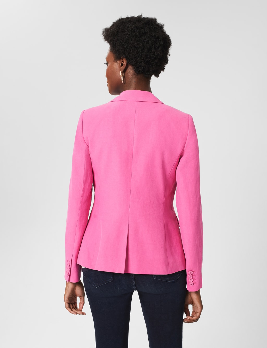 Silk Blend Tailored Single Breasted Blazer image 4