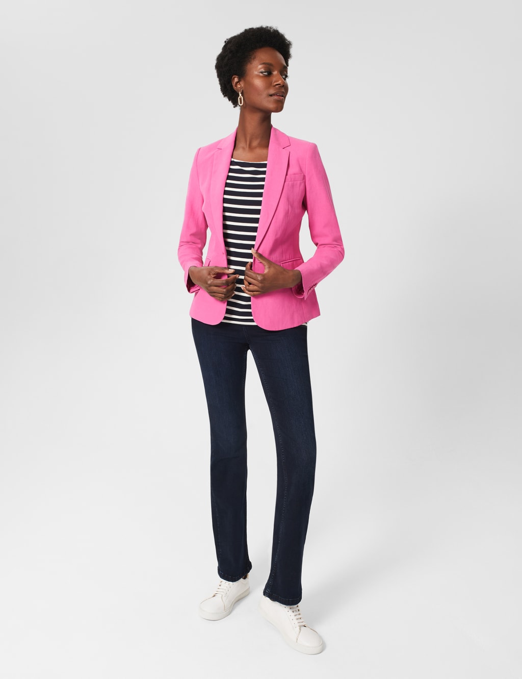 Silk Blend Tailored Single Breasted Blazer image 5
