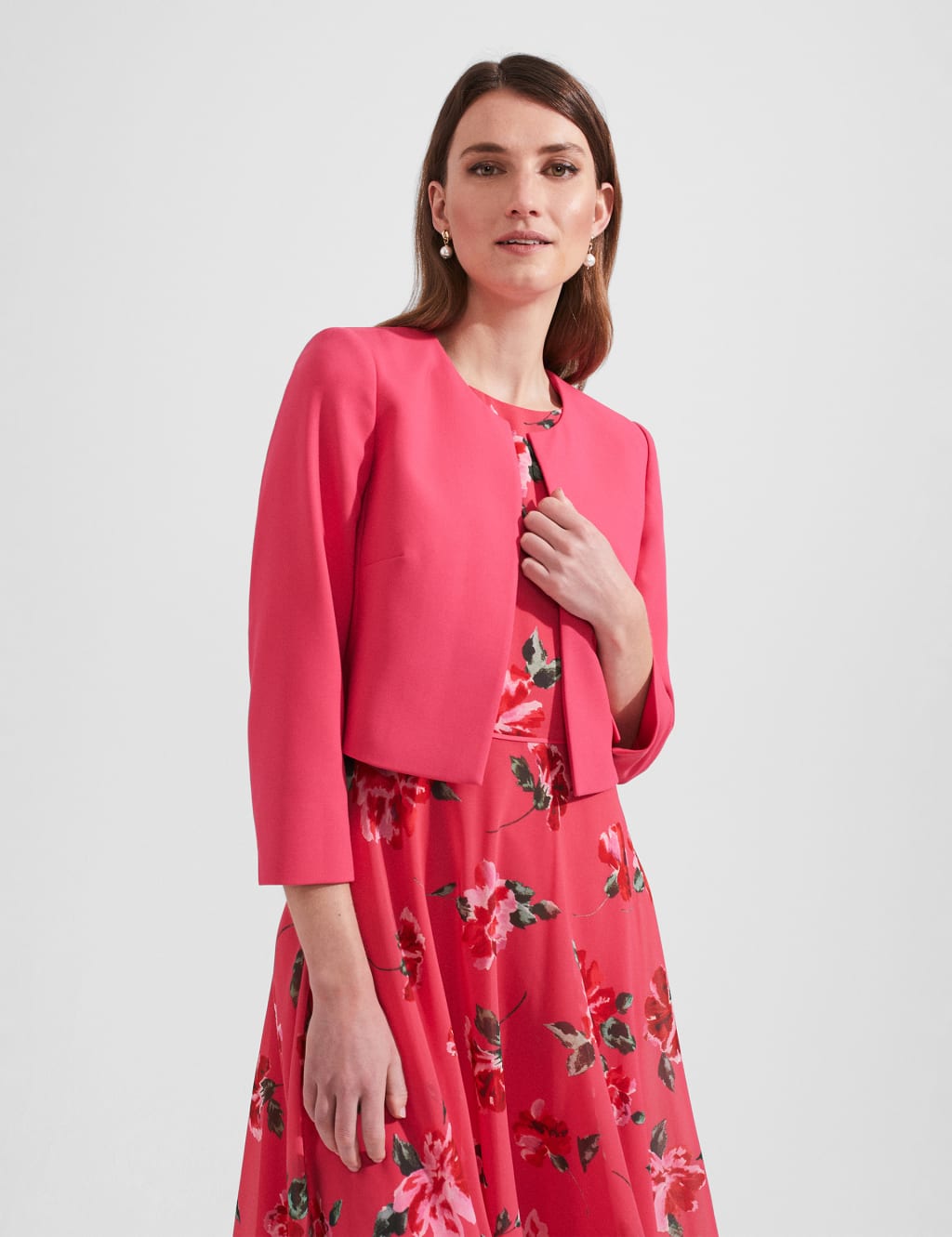 Textured Cropped Blazer image 1
