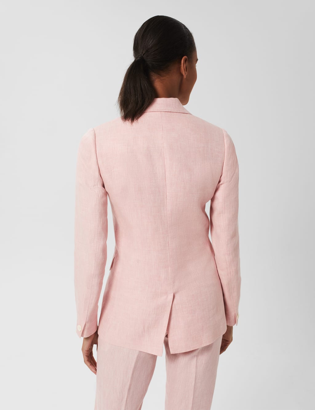 Pure Linen Relaxed Double Breasted Blazer image 4