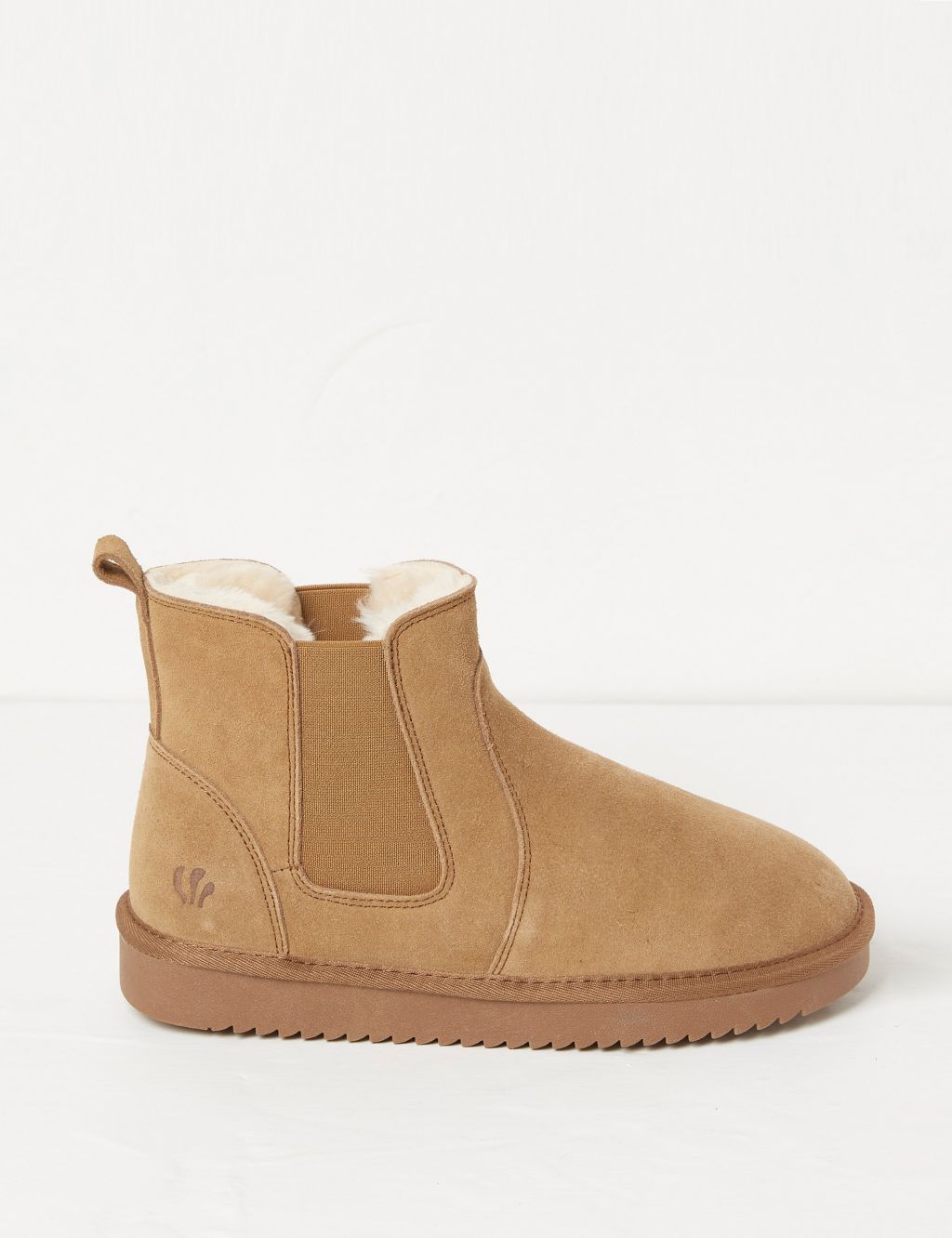 Suede Flat Chelsea Boots
