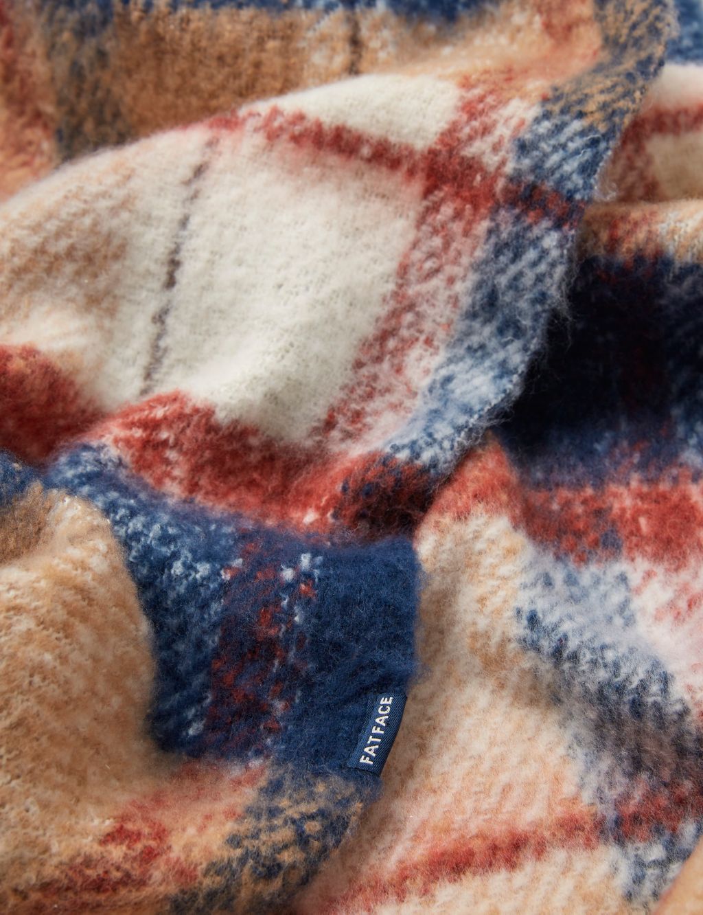 Checked Tassel Scarf image 2