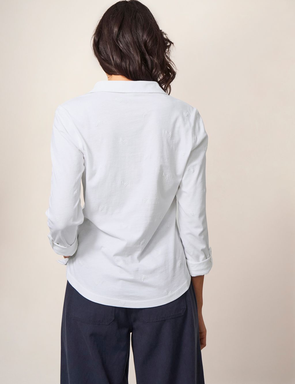 Organic Cotton Embroidered Collared Shirt image 2