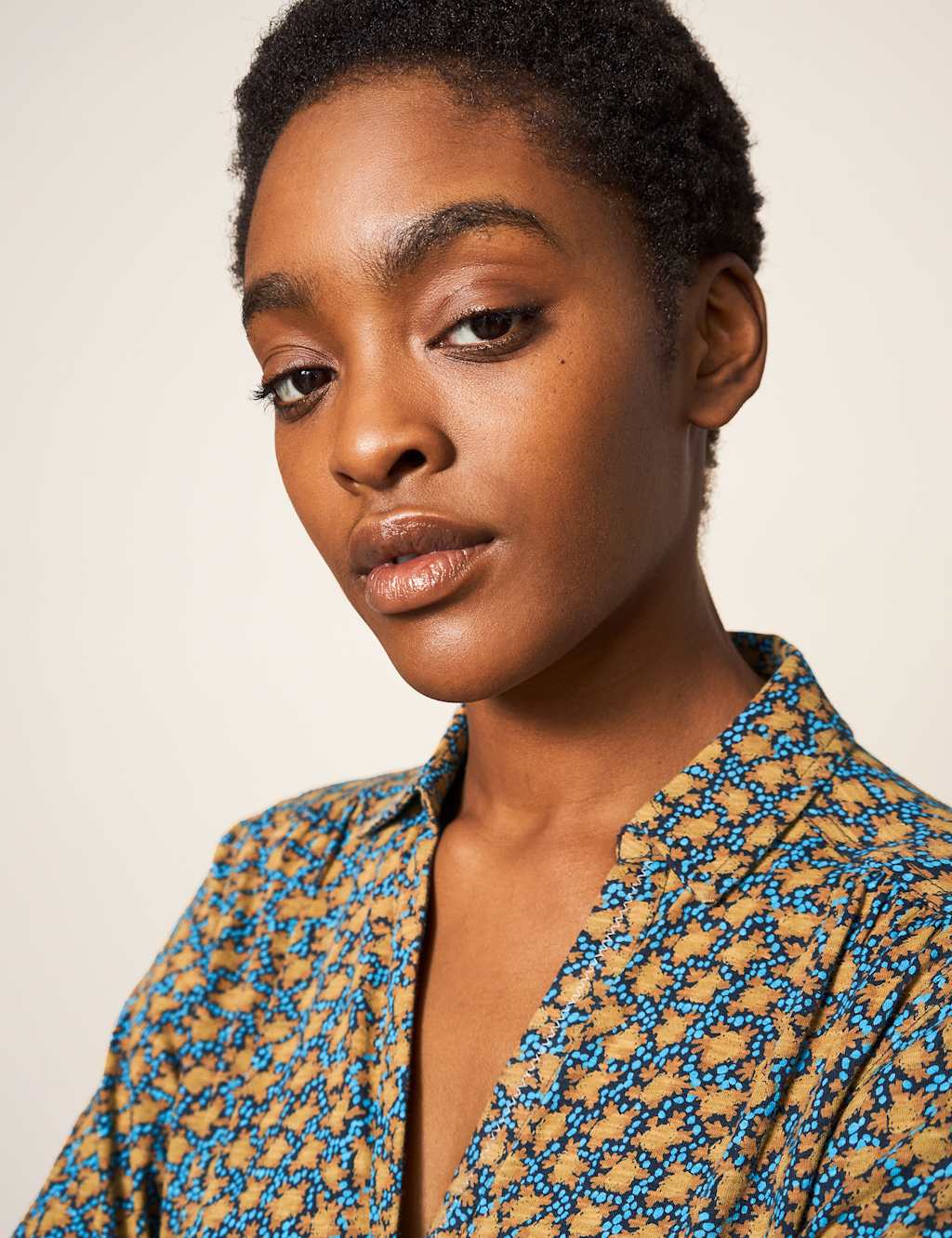 Pure Cotton Printed Collared Shirt image 3