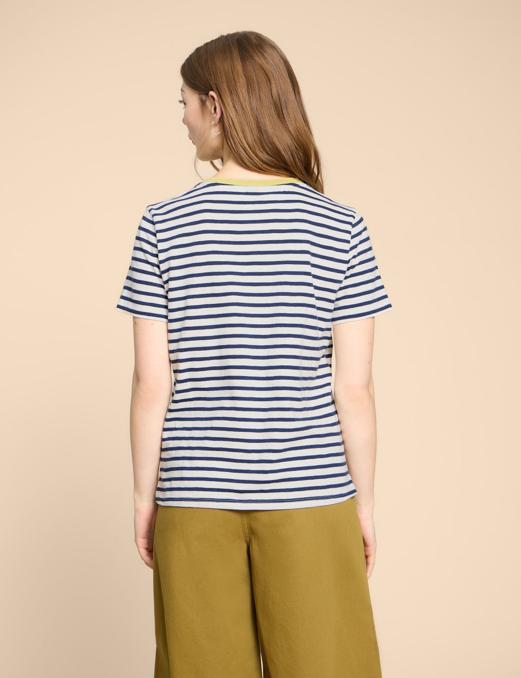 Pure Cotton Striped T-Shirt image 4
