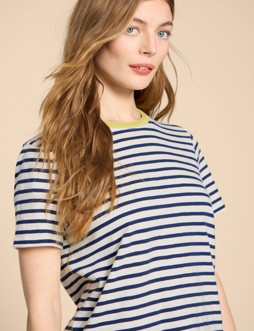 Pure Cotton Striped T-Shirt image 5