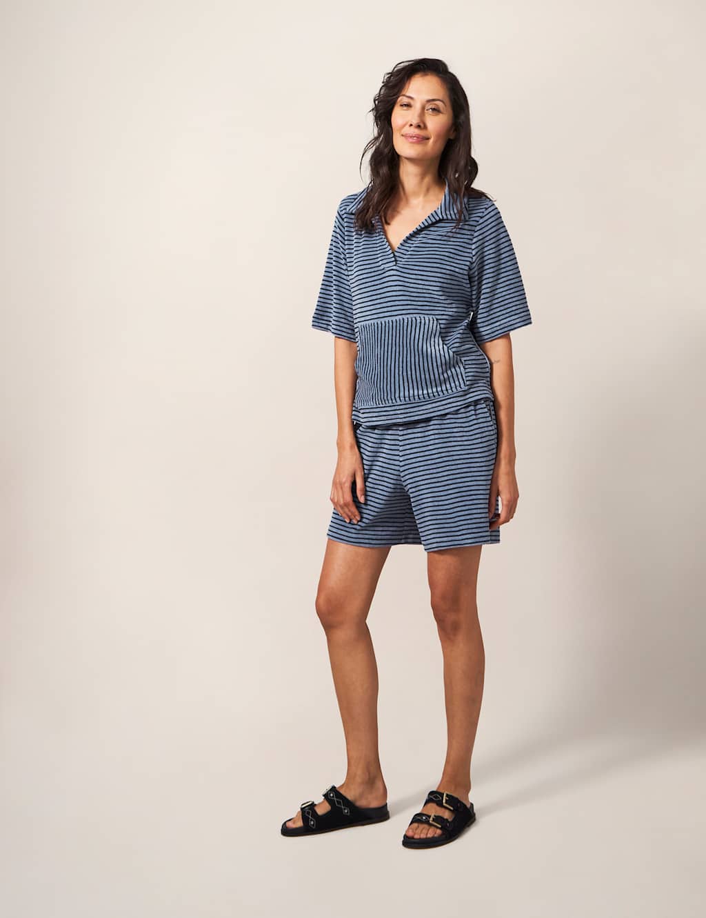 Pure Cotton Striped Shorts image 2