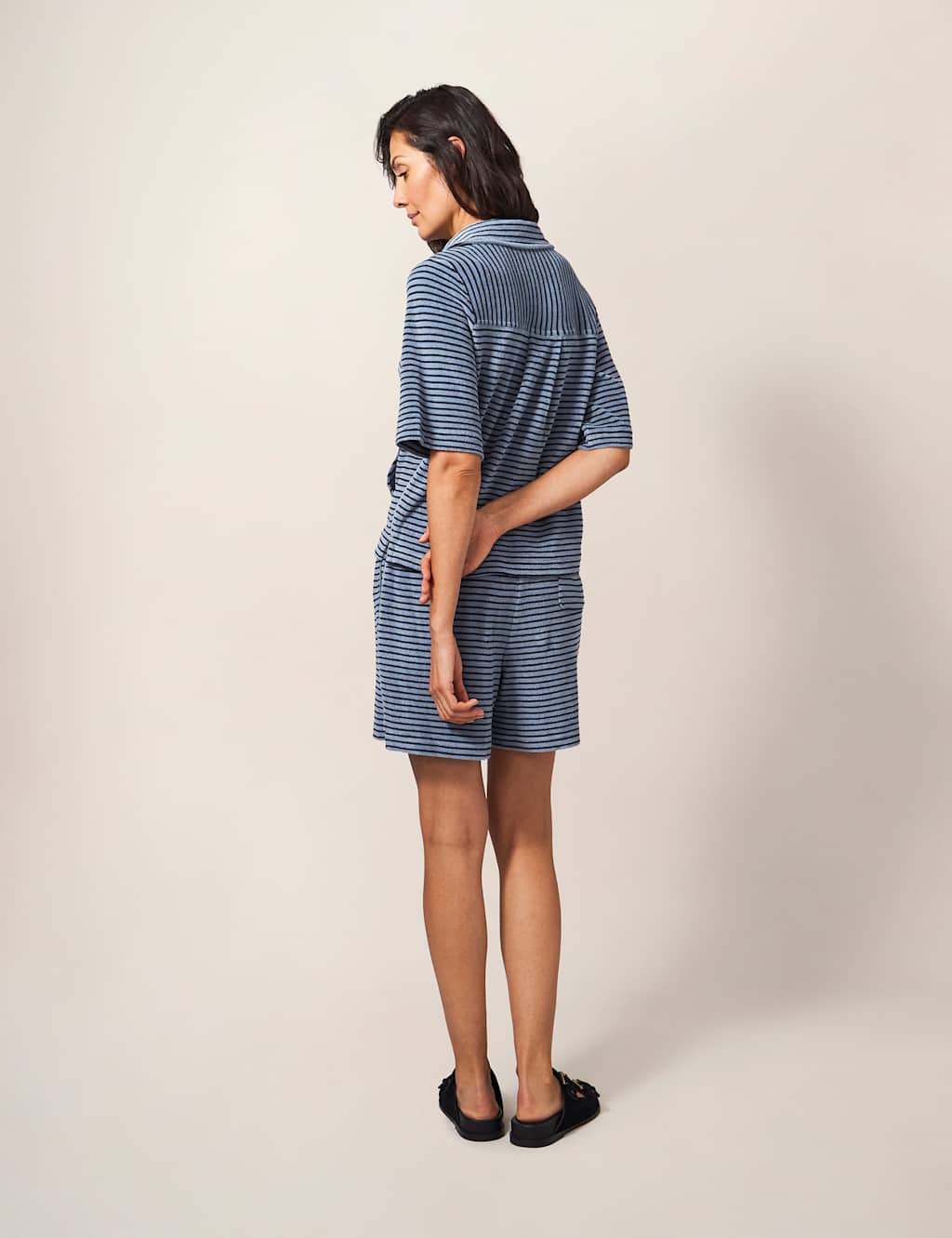 Pure Cotton Striped Shorts image 3