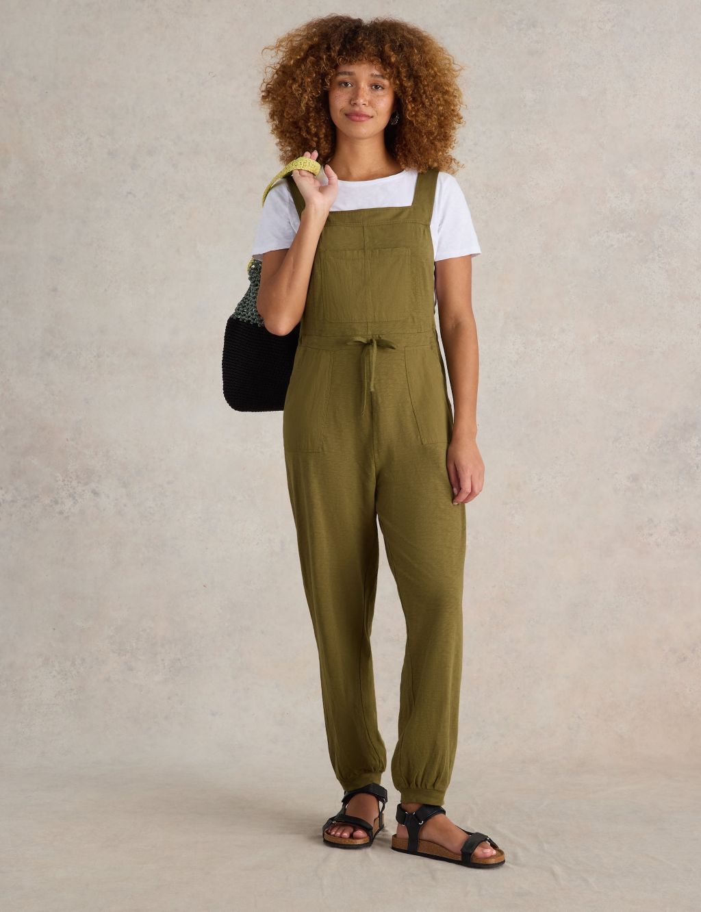 Jersey Ankle Grazer Dungarees