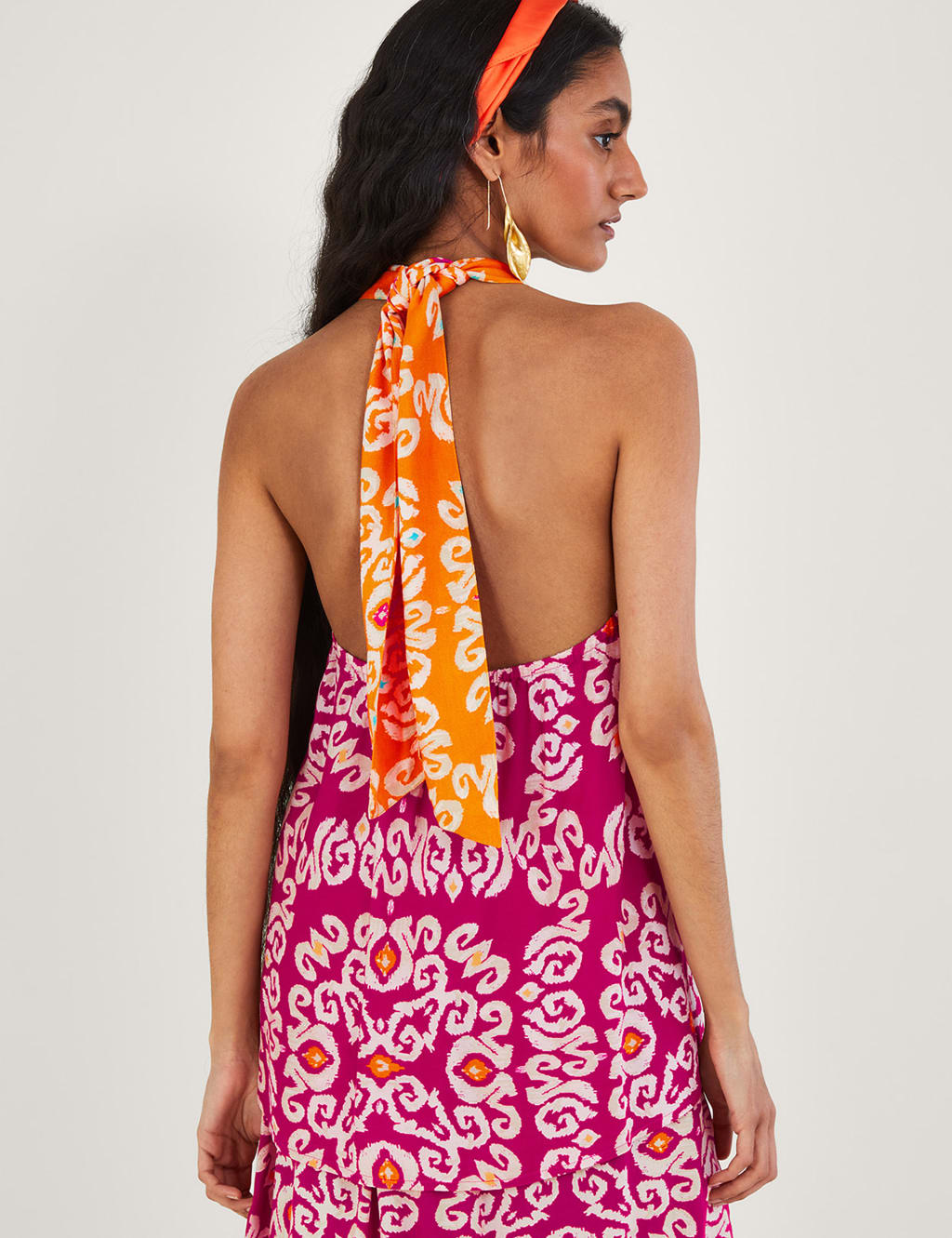 Printed Halter Neck Cami Top image 3