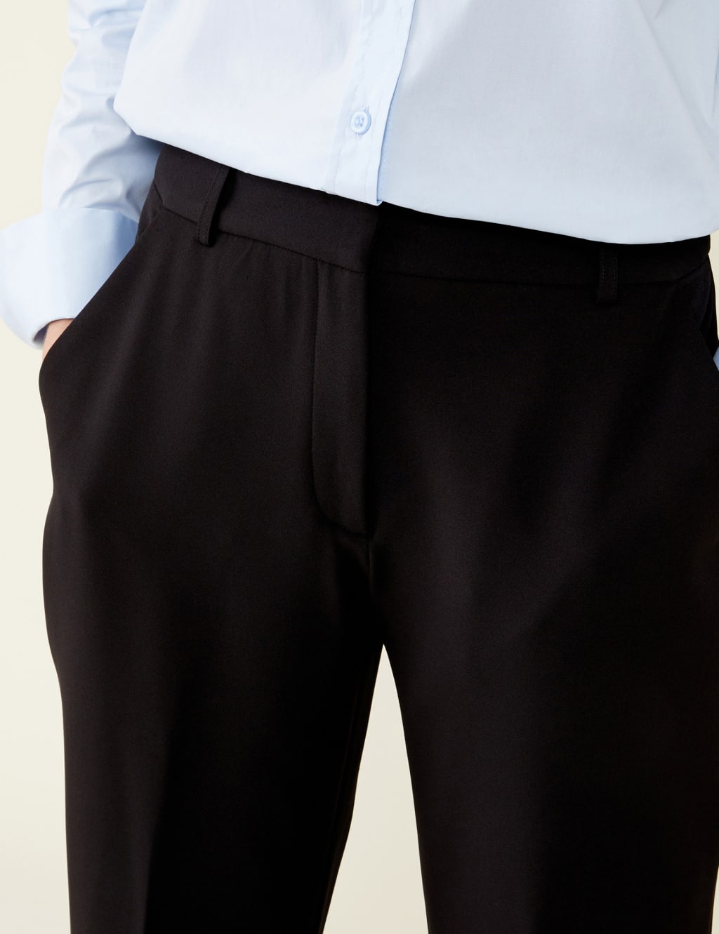 Tapered Ankle Grazer Trousers image 3