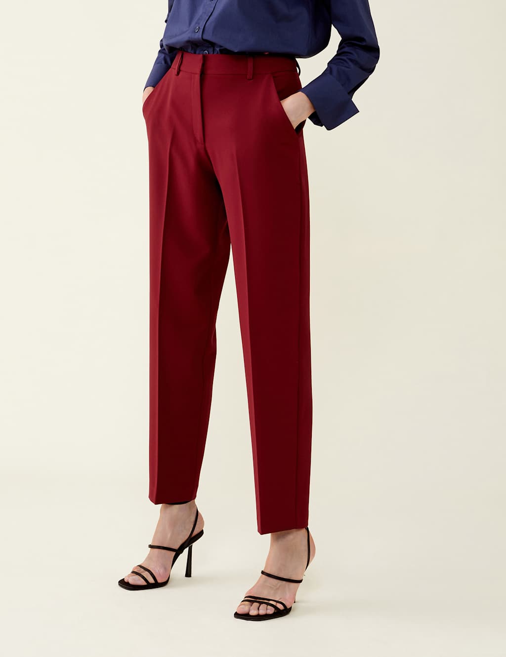 Tapered Ankle Grazer Trousers image 2